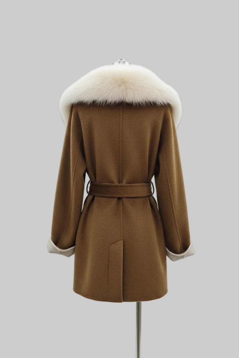 Back View Luxury Wool Coat